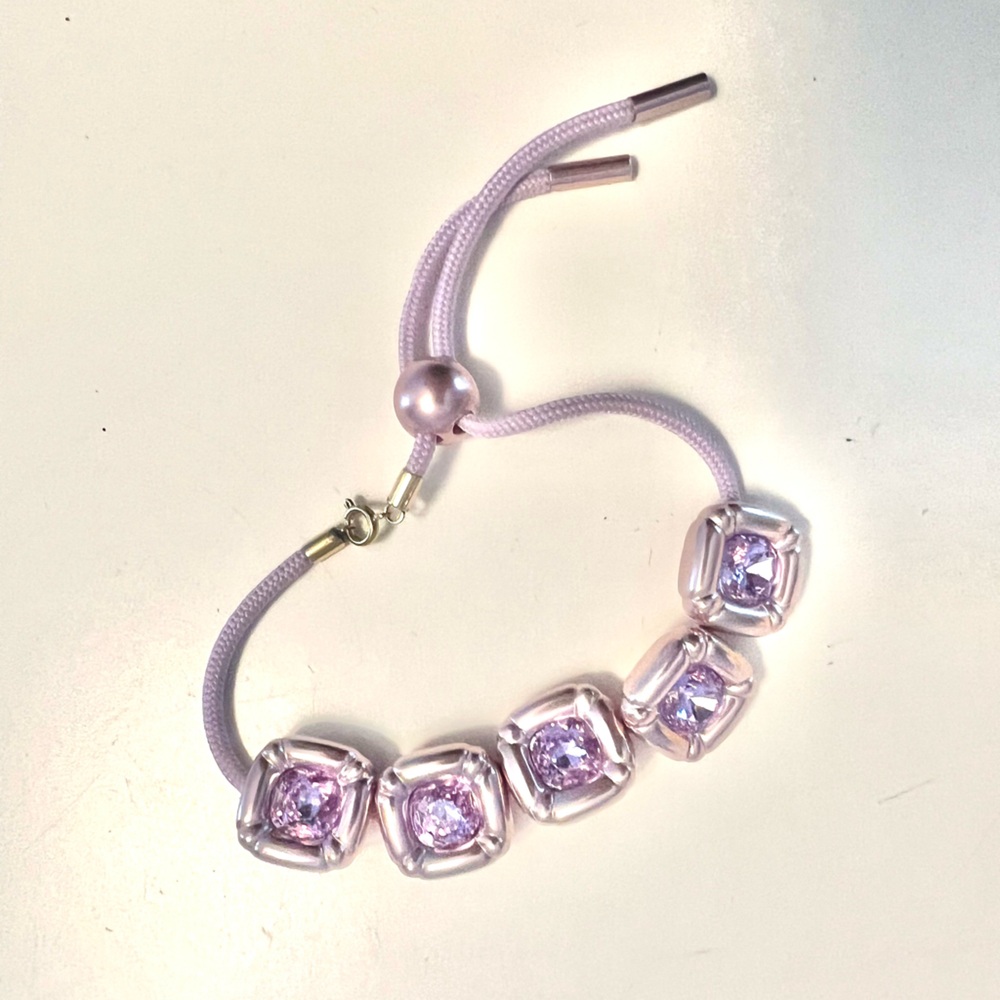 Swarovski Bracelet - Women's 5613731 Dulcis Purple Aluminum Crystal Bracelet NWT
